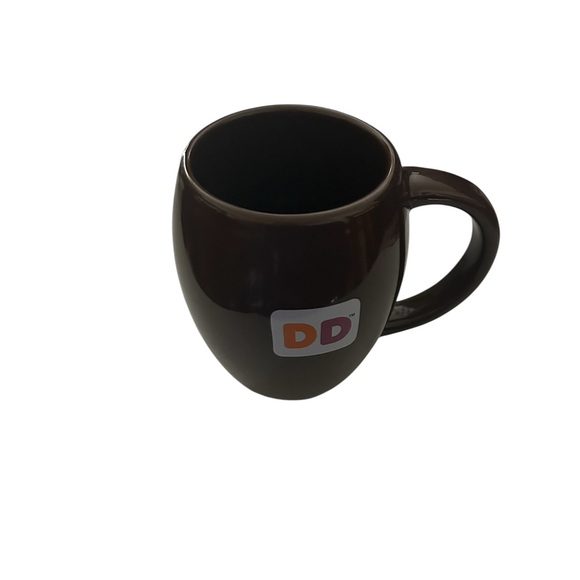 Dunkin' Donuts Brown Ceramic Barrel Shaped Retro Logo Collectors Coffee Mug 2009 - Picture 1 of 8